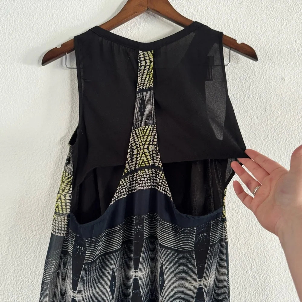 ASTR The Label Geometric Tank Dress Racerback Cut Out Mini Small - Picture 5 of 14